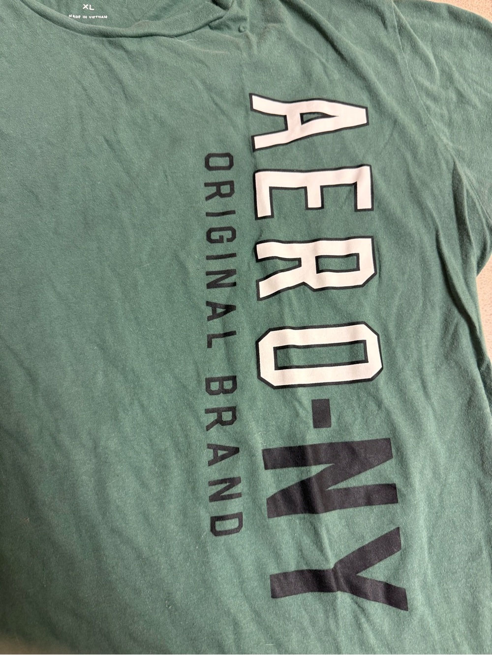 Vintage Aeropostale NY Green Logo Tee - Picture 2 of 4